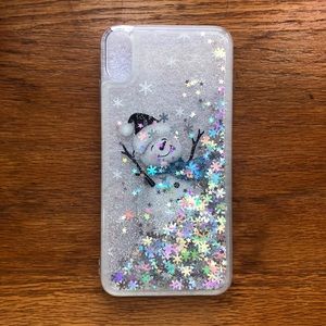 Glitter Snowman iPhone Case